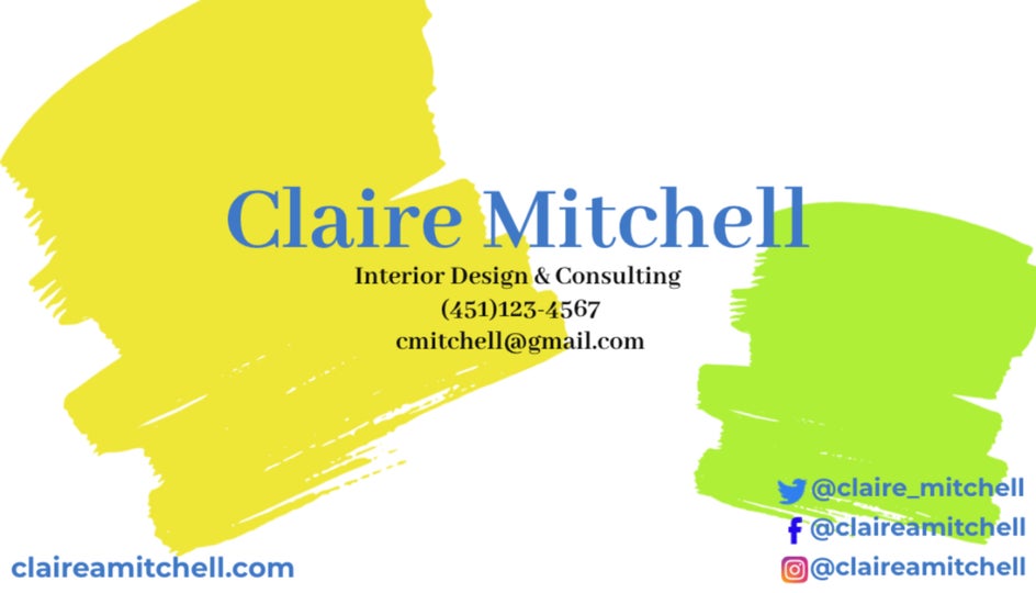 Designer business card