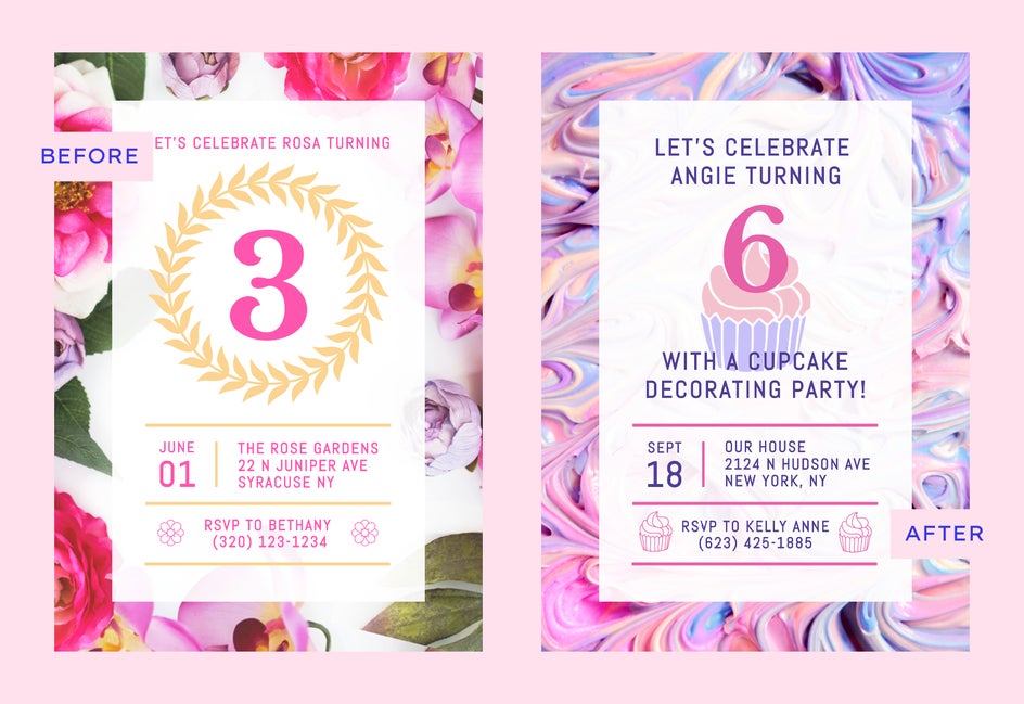 cupcake decorating invite inspiration