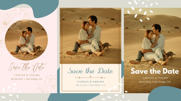 Save the date themes featured