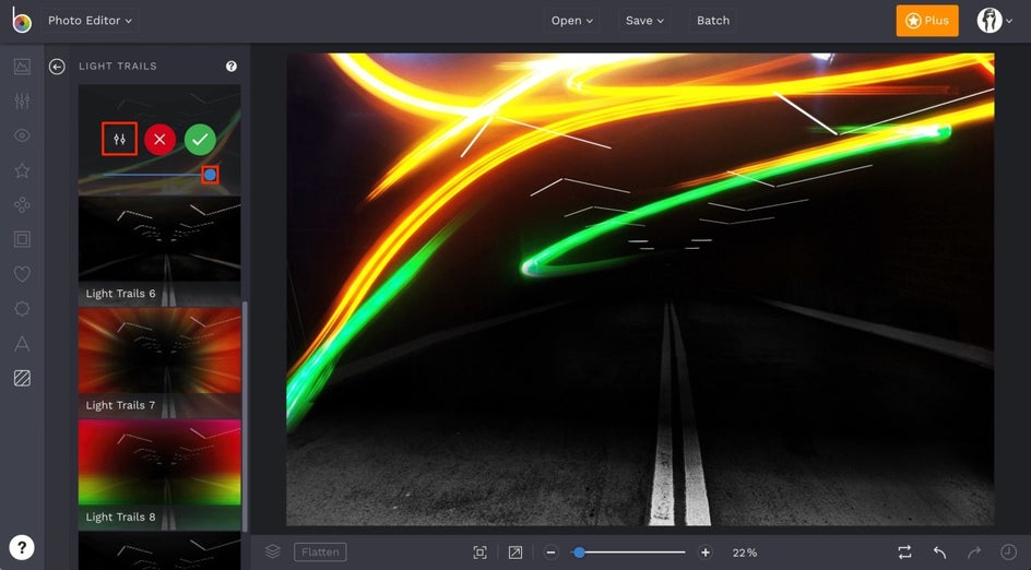 how to add light trails to photos