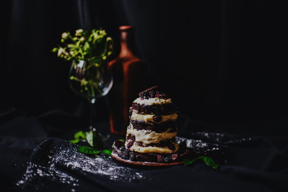 dark food photography