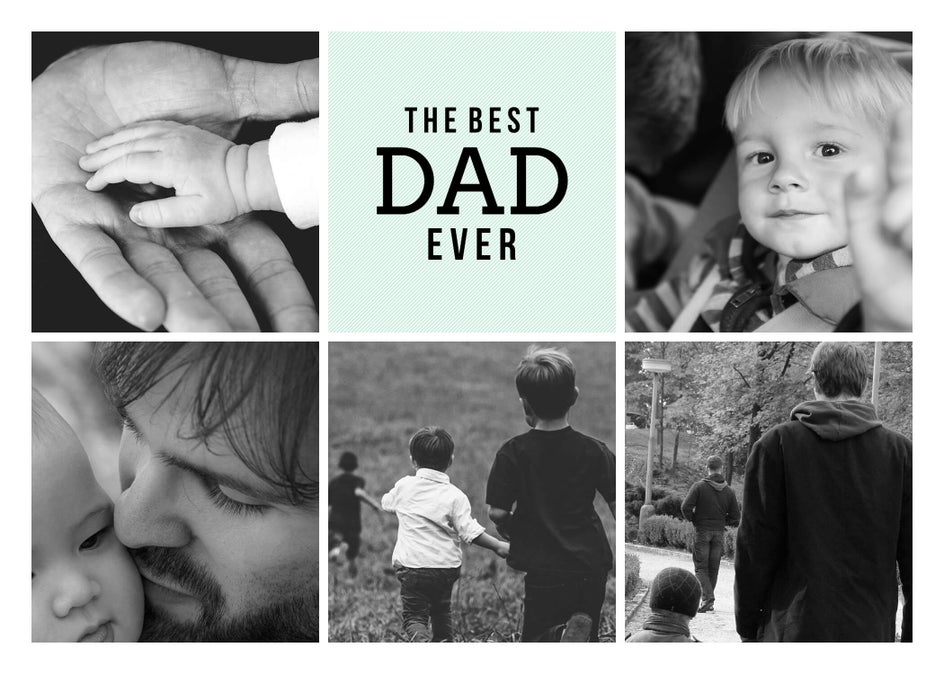 fathers day card collage templates in BeFunky