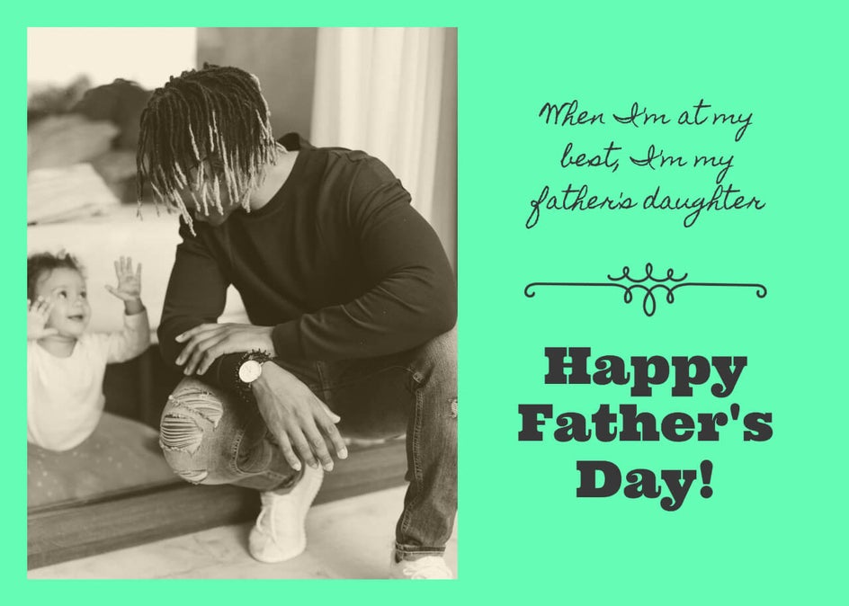 fathers day quote card