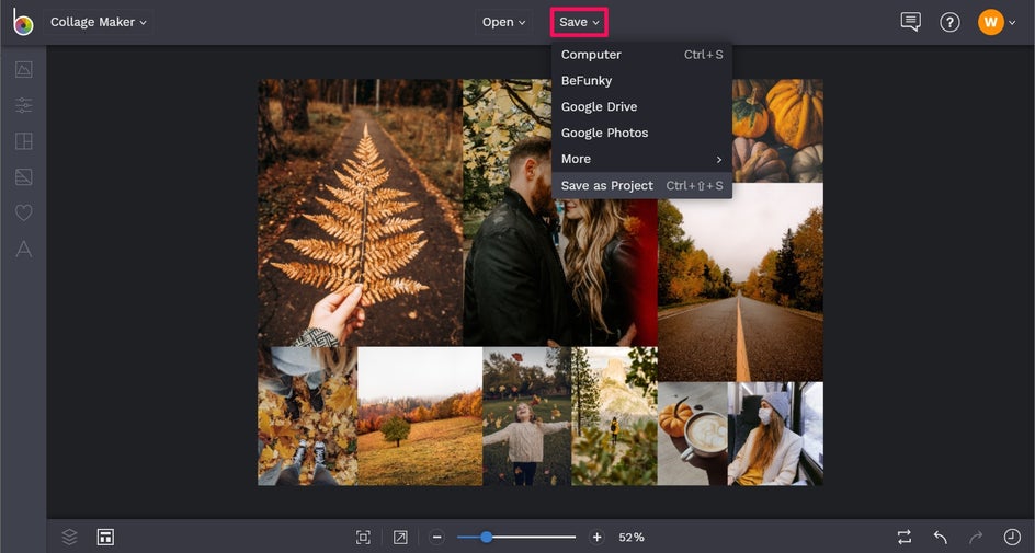 Save your fall collage BeFunky