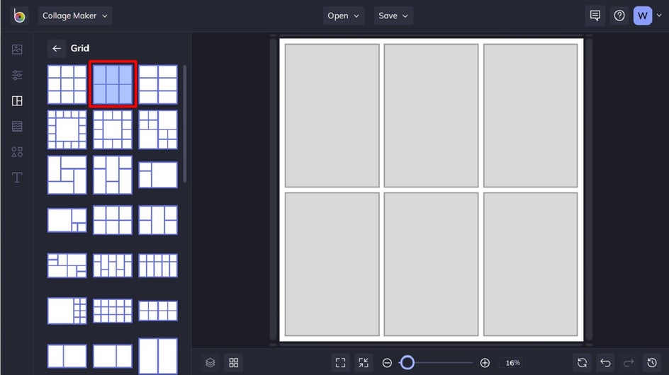 choose a grid template