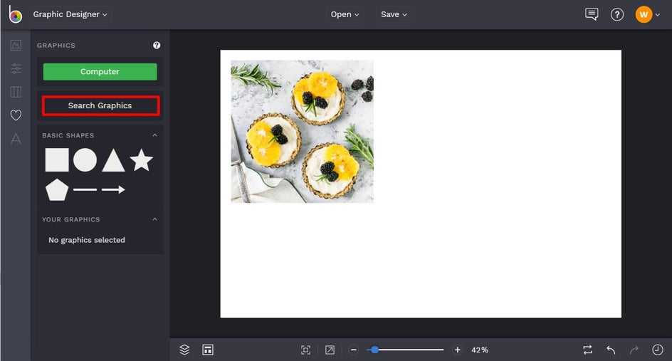 how to add graphics to a design in BeFunky