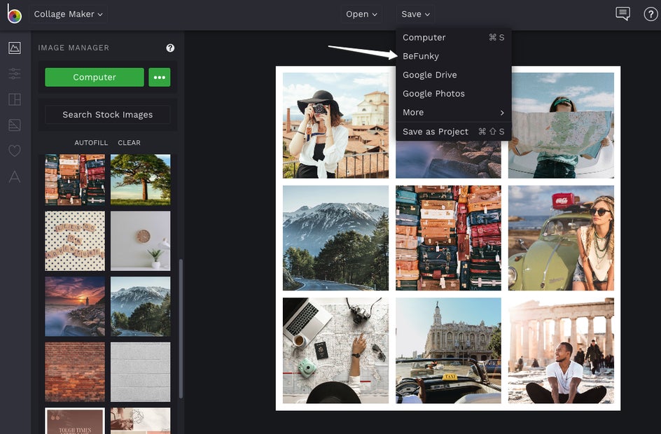 BeFunky Save Collage