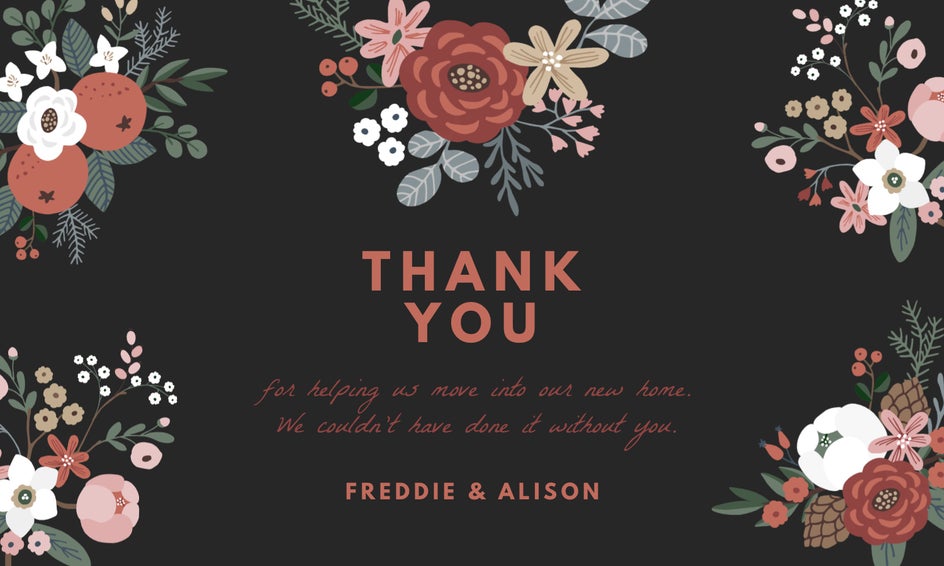 after thank you card