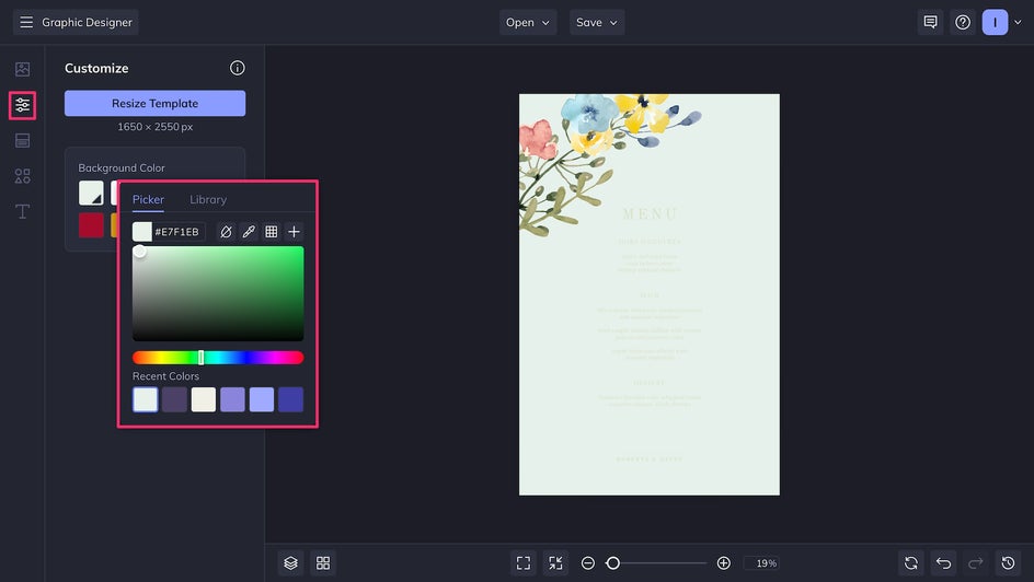 background color picker